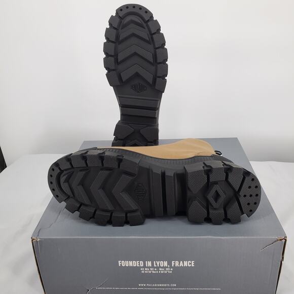 Palladium Womens 8 Revolt HI TX Platform Boots Olive 97242-307-M New - Picture 5 of 10